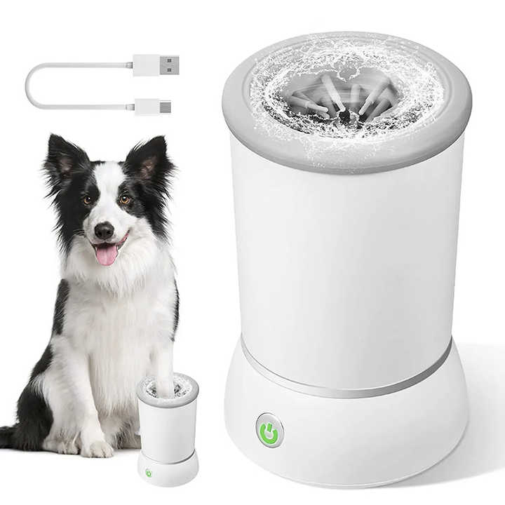 Dog paw cleaner cup with soft silicone bristles – Theaoro