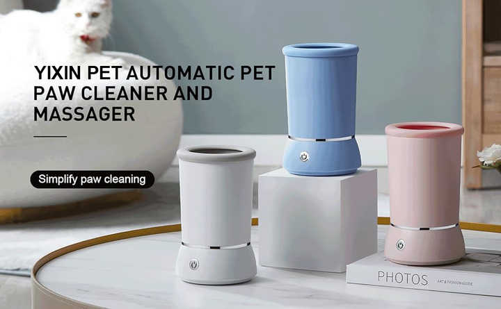 Dog paw cleaner cup with soft silicone bristles – Theaoro
